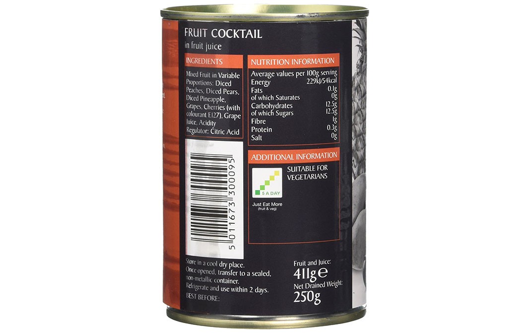 Epicure Fruit Cocktail In Fruit Juice   Tin  411 grams